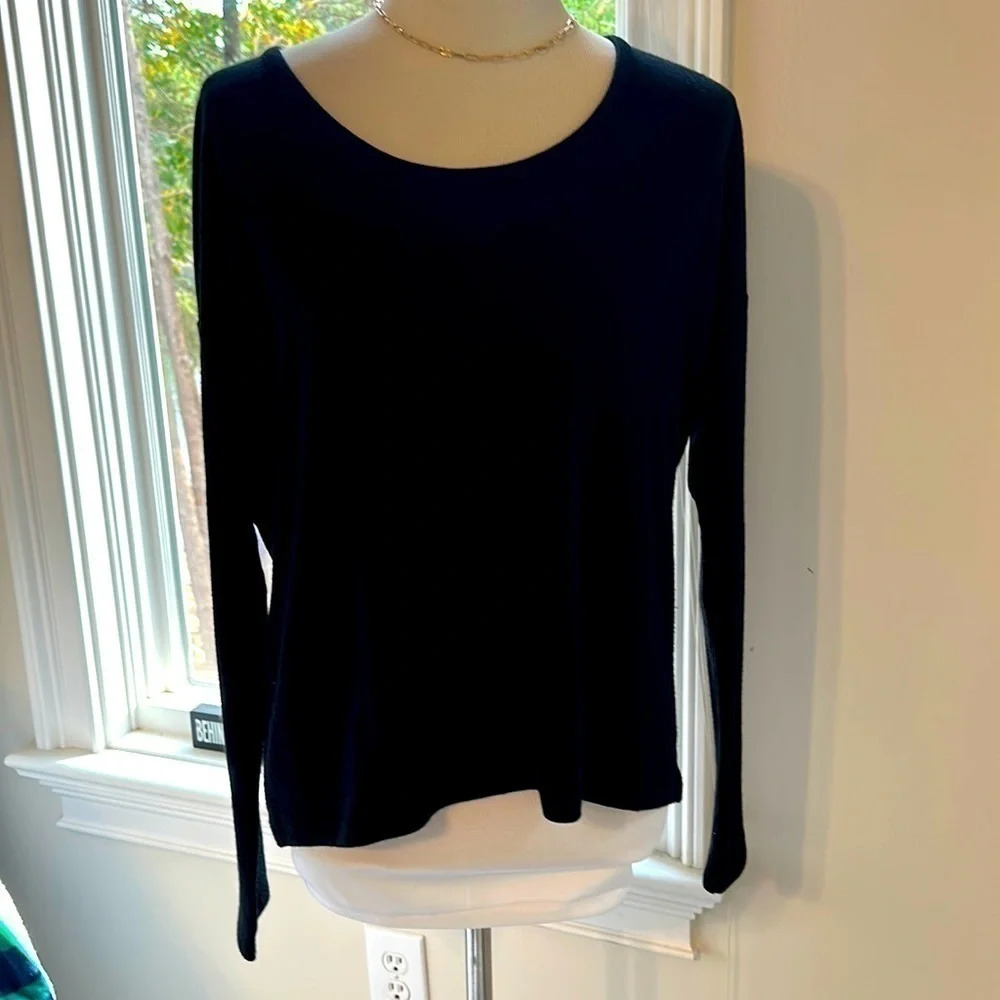 Rag & Bone ~ Gorgeous Open-Back Black Sweater, Size Small